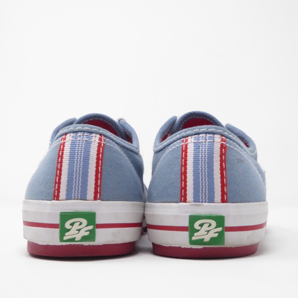 PF Flyers Womens Grounder Lo Sneakers Blue Canvas Lace Up 7.5 - Picture 6 of 10